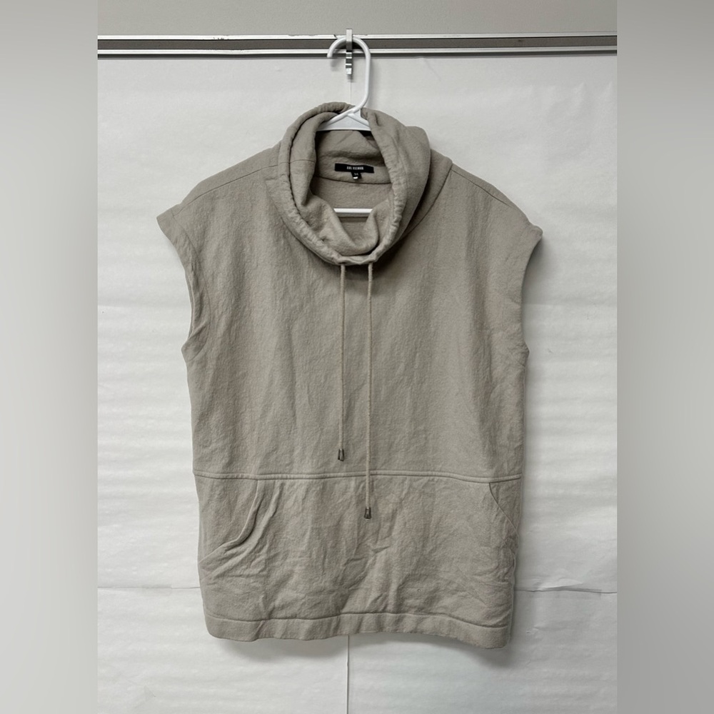 Kal Reiman Cowl Neck drawstring Pullover Sweatshirt Stone | Womens Size M